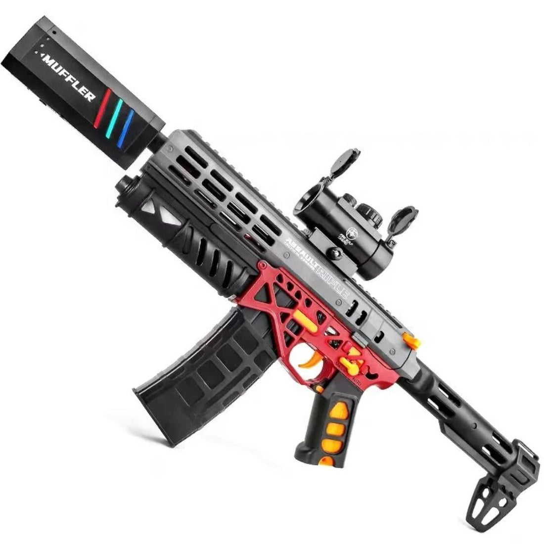 MK6 Gel Blaster Gun – بندقية كور جل بإضاءة + شحن USB + مؤثر بخار